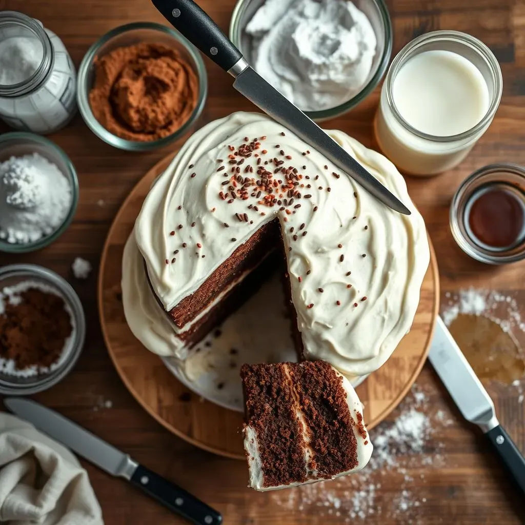 StepbyStep Guide: Baking Your Dream Chocolate Cake with White Frosting