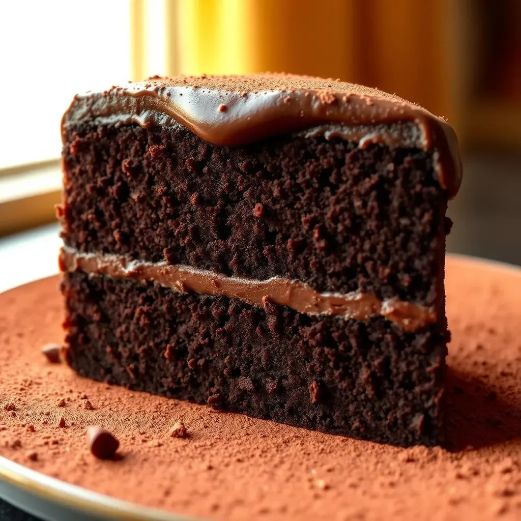 The Allure of Fudge Chocolate Cake with Ganache