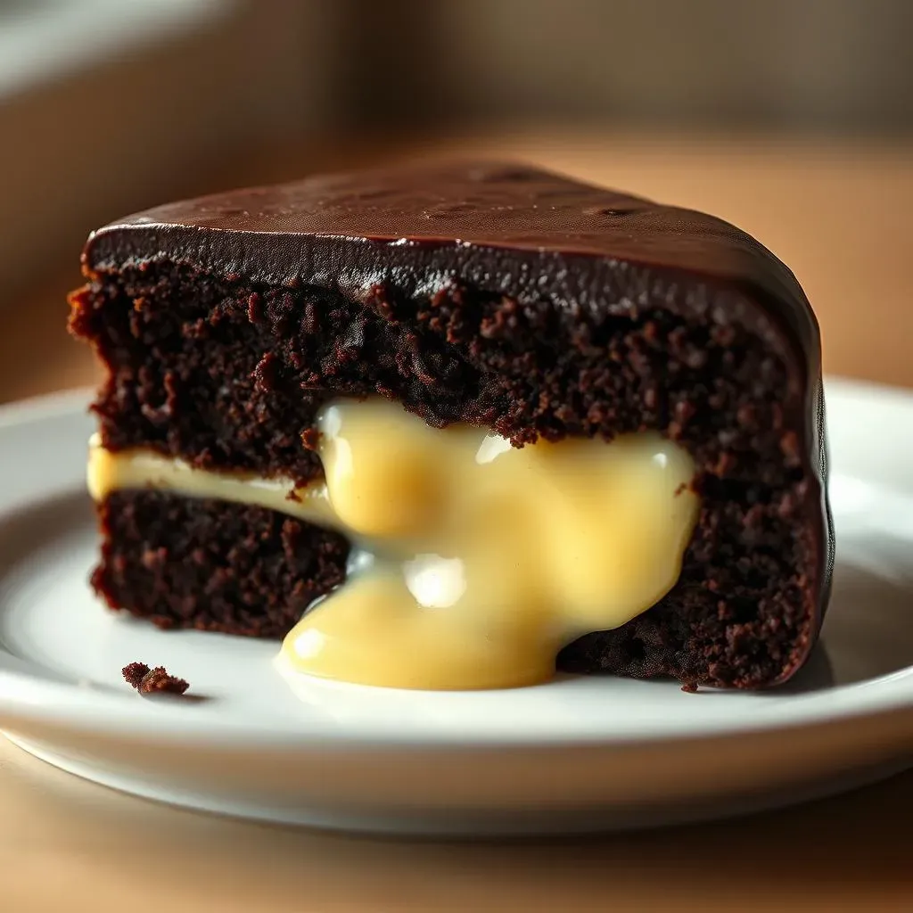 The Magic of Chocolate Cake with Custard Filling