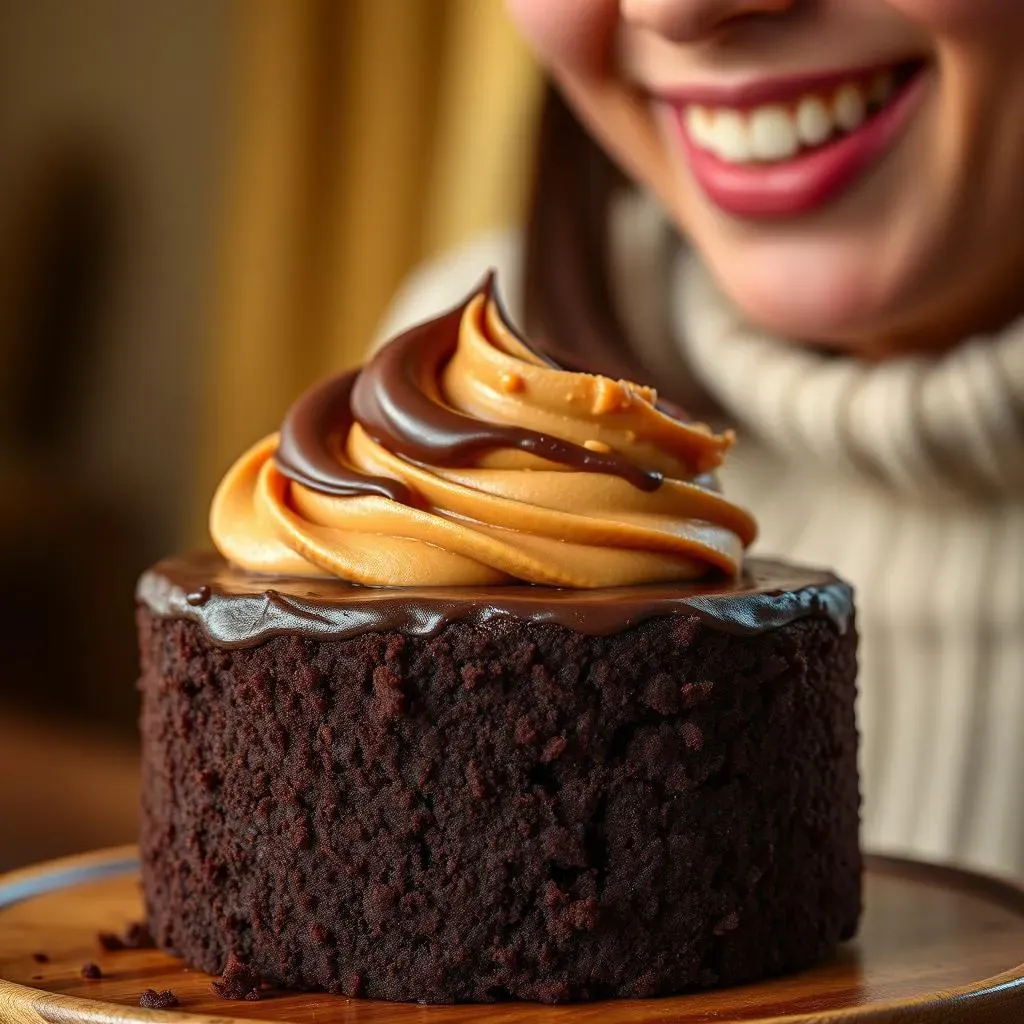 The Magic of Chocolate Cake with Peanut Butter Filling